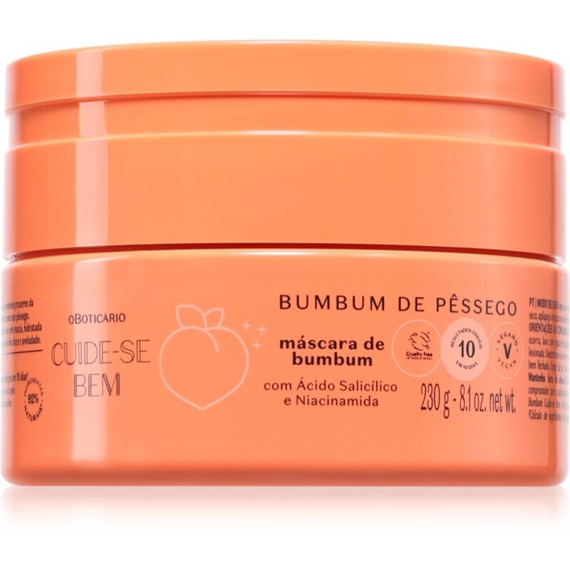 oBoticário Cuide-se Bem Bumbum de Pêssego maska na hýždě a boky 230 g