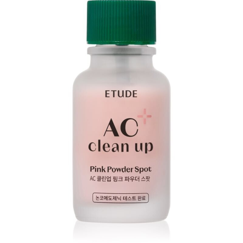 ETUDE AC Clean Up Pink Powder Spot lokální péče proti akné se zklidňujícím účinkem 15 ml