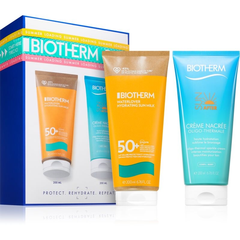 Biotherm Waterlover Hydrating Sun Milk SPF50+ dárková sada pro ženy