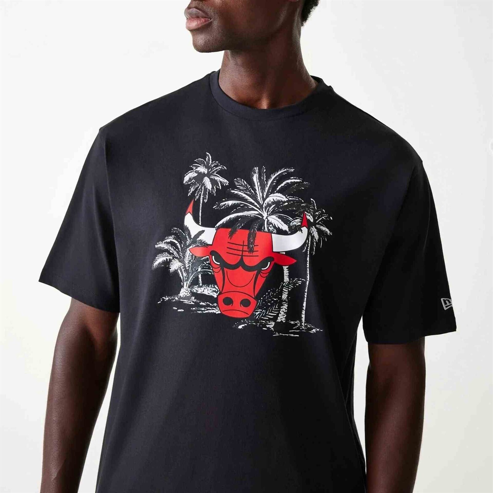 triko NEW ERA - NBA Palm tree os tee CHIBUL (BLK) velikost: M