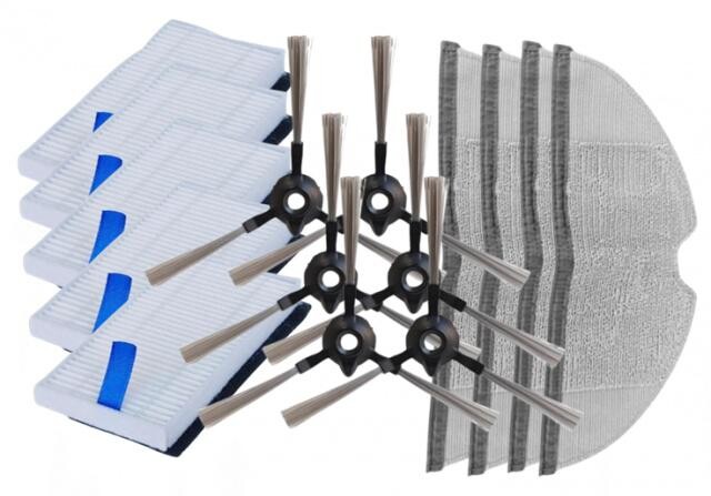 15ks Sada HEPA filtrů, mopů a kartáčů pro XIAOMI Robot Vacuum E5, Robot Vacuum E5 EU