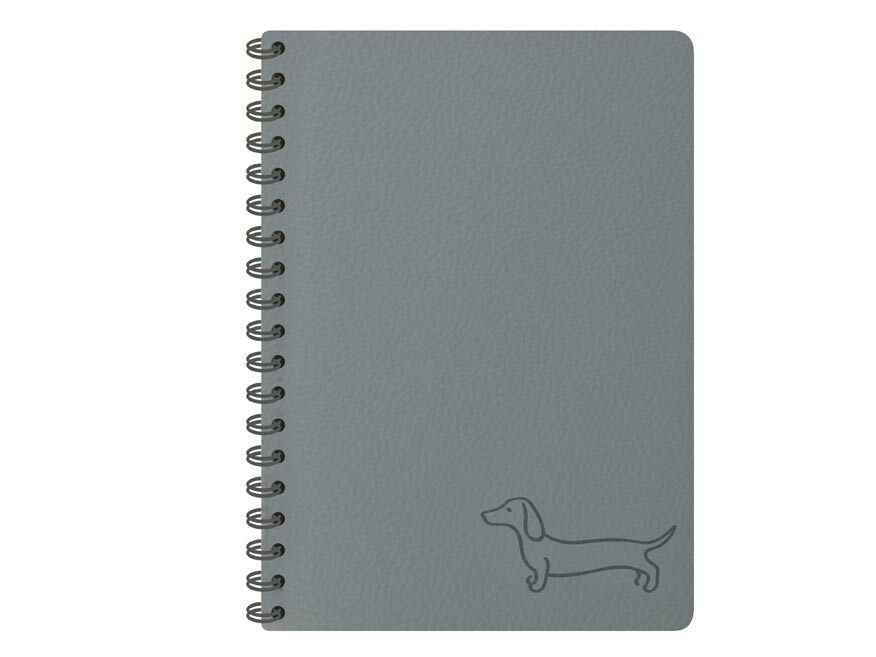 MFP 7501647 Blok se spirálou dark gray 11x15cm