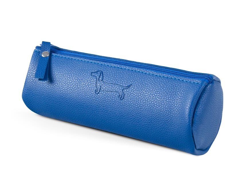 MFP 8071387 Penál etue válcová Sausage Dog dark blue 7x20cm