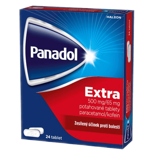 PANADOL EXTRA 500MG/65MG potahované tablety 24 IV