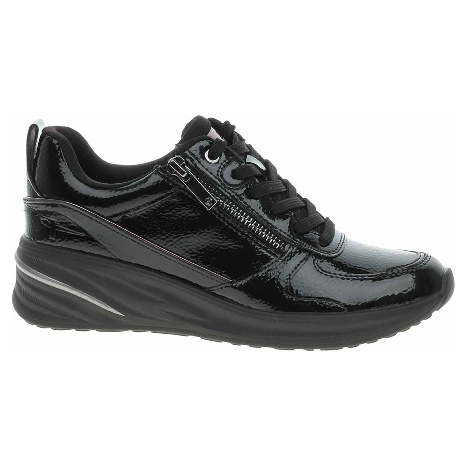 Ecco Dámské polobotky Tamaris 1-23754-45 black patent 23101139