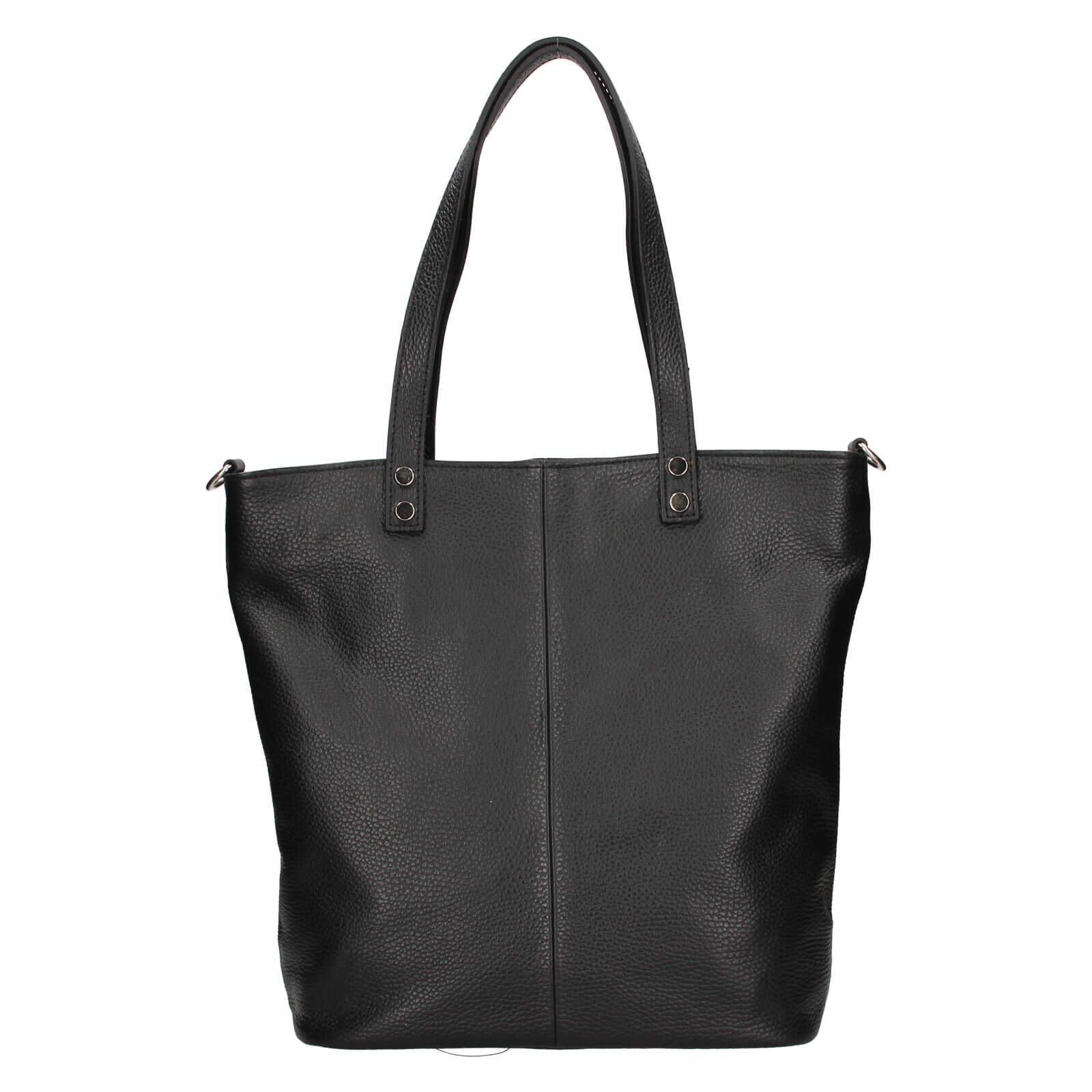 Dámská kožená kabelka Italia Elena - černá