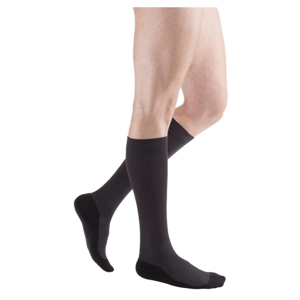 MEDIVEN ACTIVE Kompresivní lýtkové punčochy pro muže antracitové, Velikost: 1, Délka: Normální