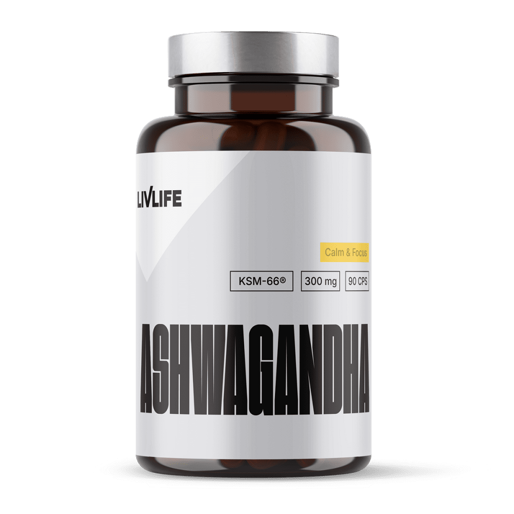 LIVLIFE Ashwagandha KSM-66 300 mg 90 kapslí