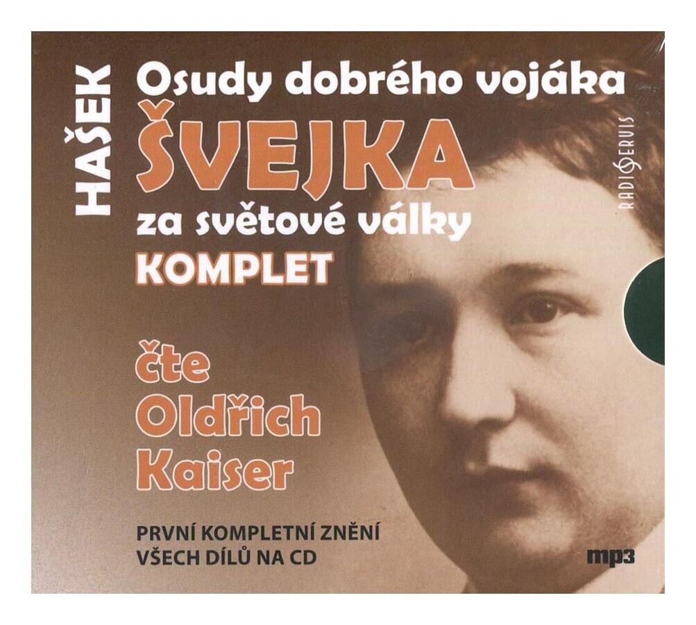 Osudy dobrého vojáka Švejka za světové války 1-3 komplet (Jaroslav Hašek-Oldřich Kaiser) (4 MP3-CD)