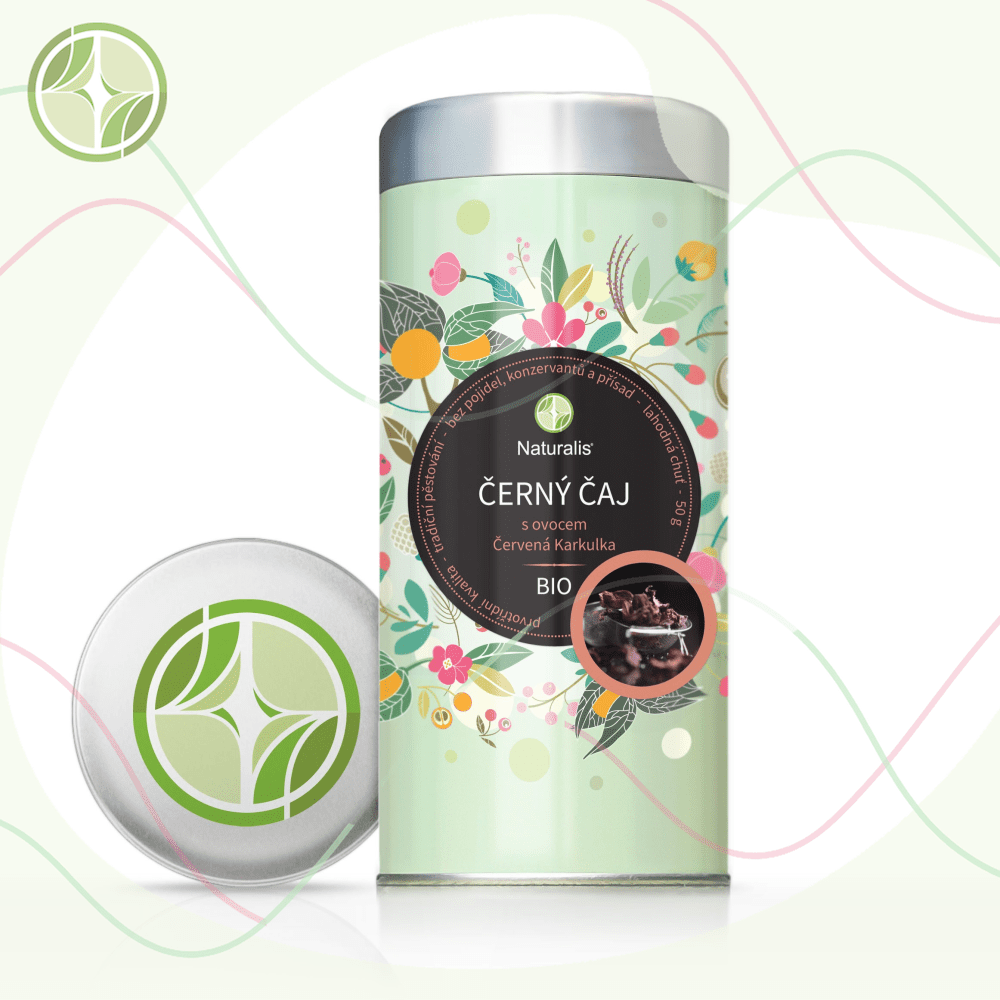 Černý čaj s ovocem (Červená karkulka) Naturalis BIO - 50 g