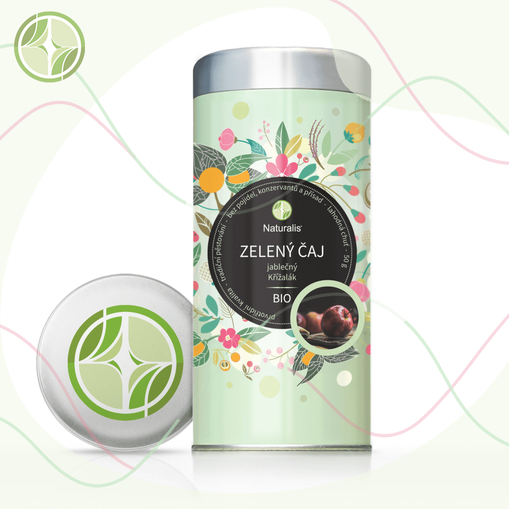 Zelený čaj jablečný (Křížalák) Naturalis BIO - 50 g