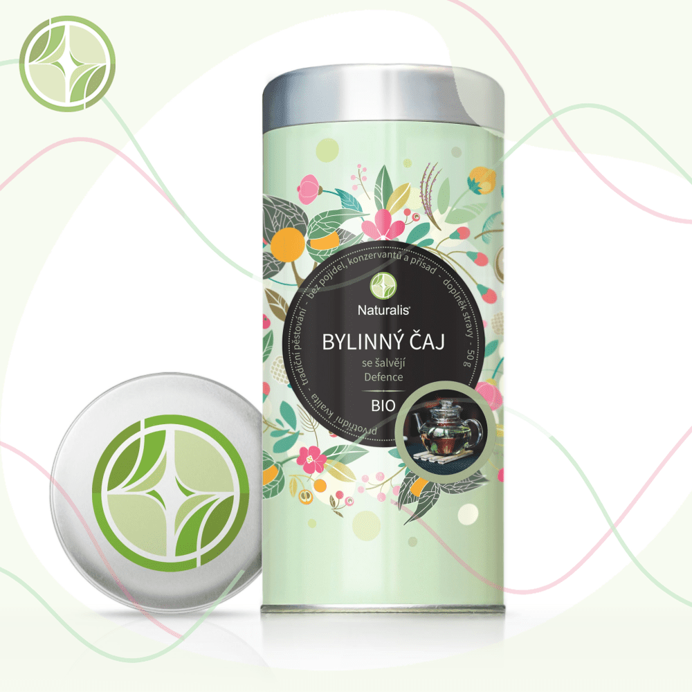 Bylinný čaj se šalvějí (Defence) Naturalis BIO - 50 g