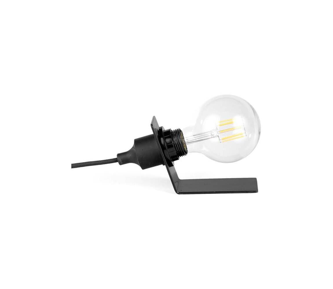 ONLI ONLI - Stolní lampa WIRE 1xE27/15W/230V 10 cm černá