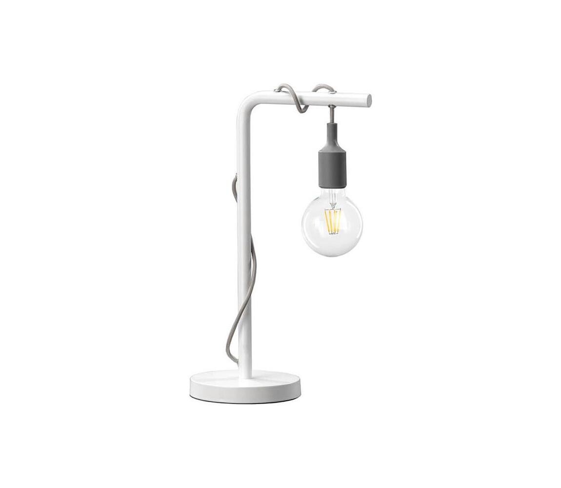 ONLI ONLI - Stolní lampa WIRE 1xE27/15W/230V 48 cm šedá/bílá