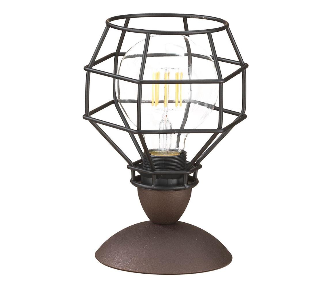 ONLI ONLI - Stolní lampa SPIDER 1xE27/15W/230V 23 cm černá/hnědá