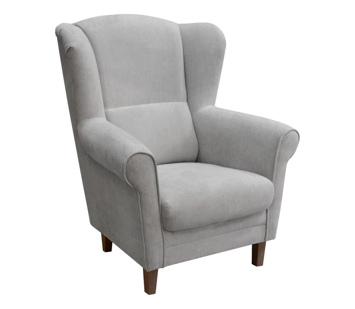 Křeslo ušák GALA šedá