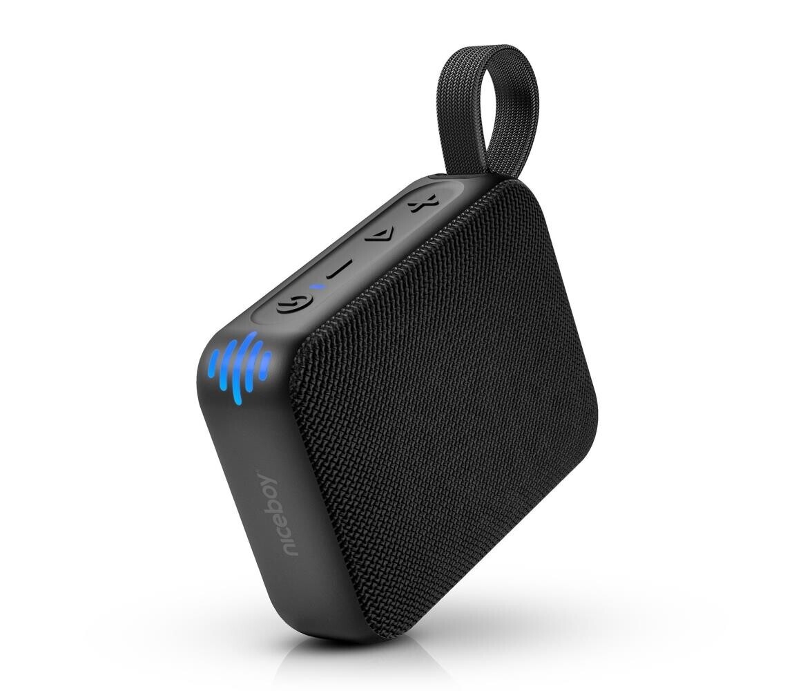 Niceboy Niceboy Atom 4 - LED Bezdrátový reproduktor s mikrofonem 6W/1000 mAh IP67 černá