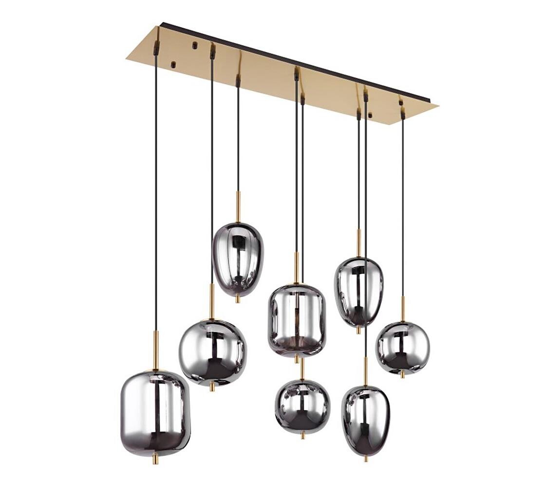 Globo Globo 15345-8MM - Lustr na lanku BLACKY I 8xE14/40W/230V