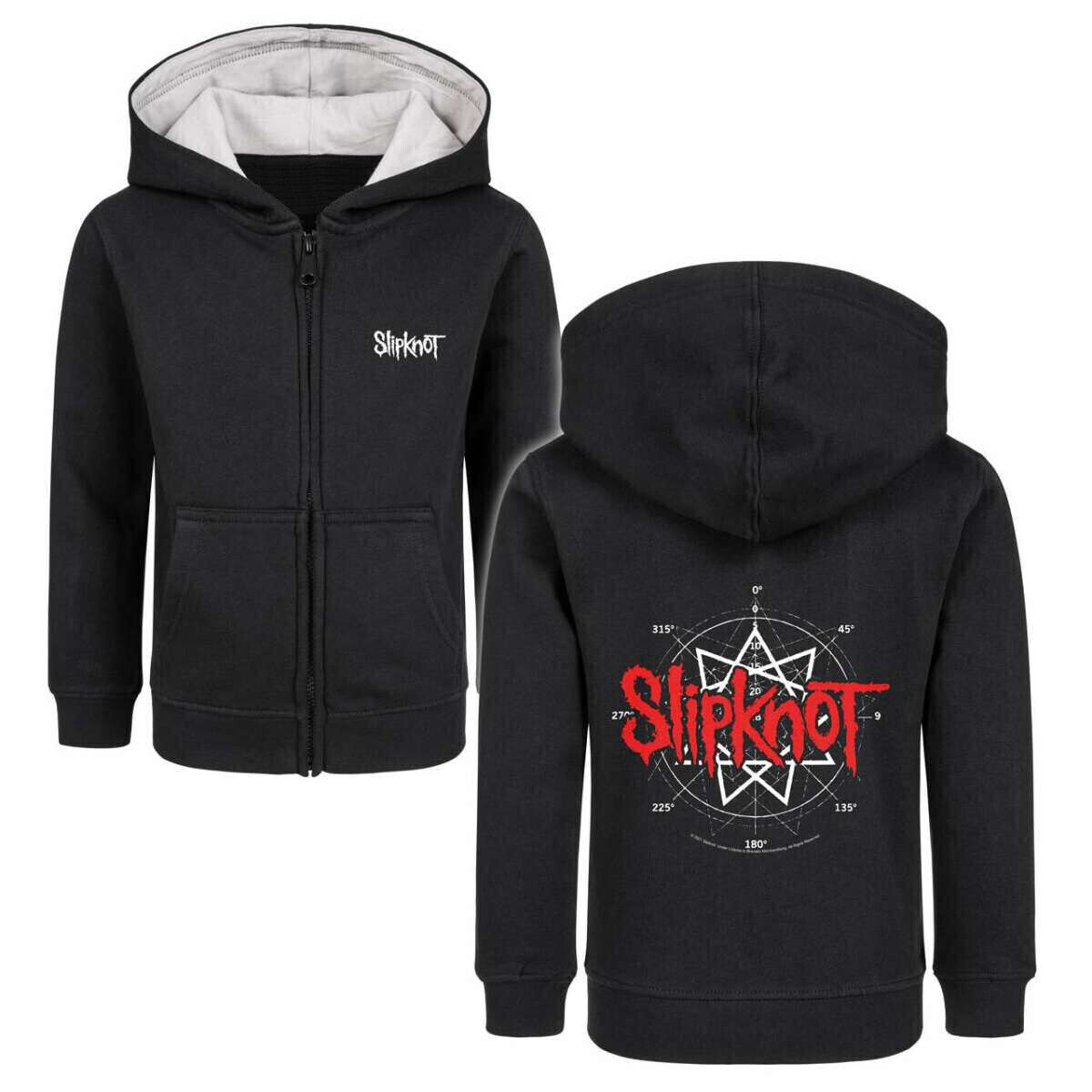 mikina dětská Slipknot - Star Symbol - black/red/white - METAL-KIDS 164
