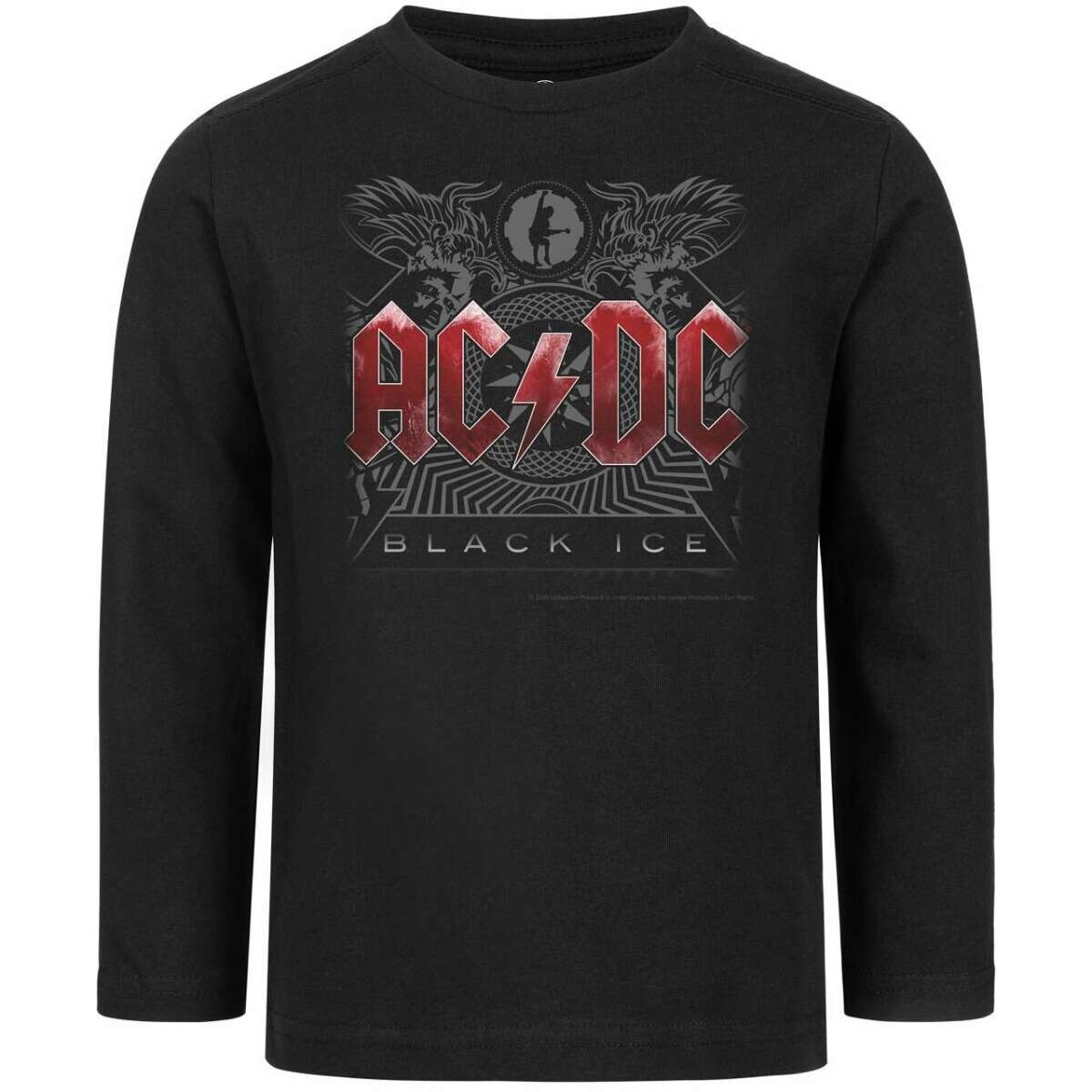 tričko dětské s dlouhým rukávem AC/DC - Black Ice - black/multicolour - METAL-KIDS 164