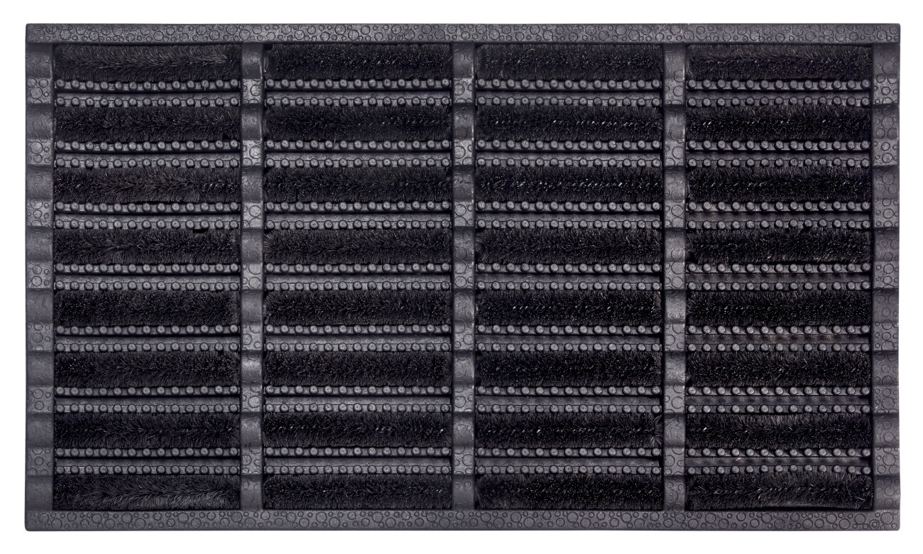 Venkovní čistící rohož Mix Mats Brushes 105648 Black - na ven i na doma, 45x75, černá, exteriér, Hanse Home