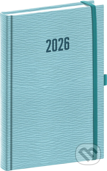 NOTIQUE Denný diár Rivoli 2026, svetlomodrý, 15 x 21 cm - Notique