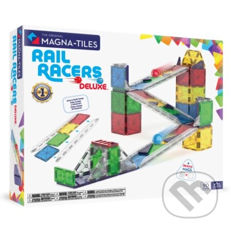 Magnetická stavebnica Rail Racers Deluxe 90 dielov - Magna-Tiles