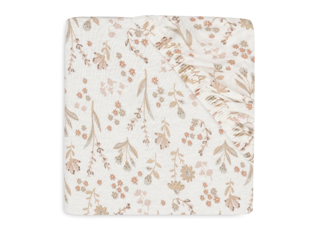 Jollein Prostěradlo napínací 120x60 cm Bloomy