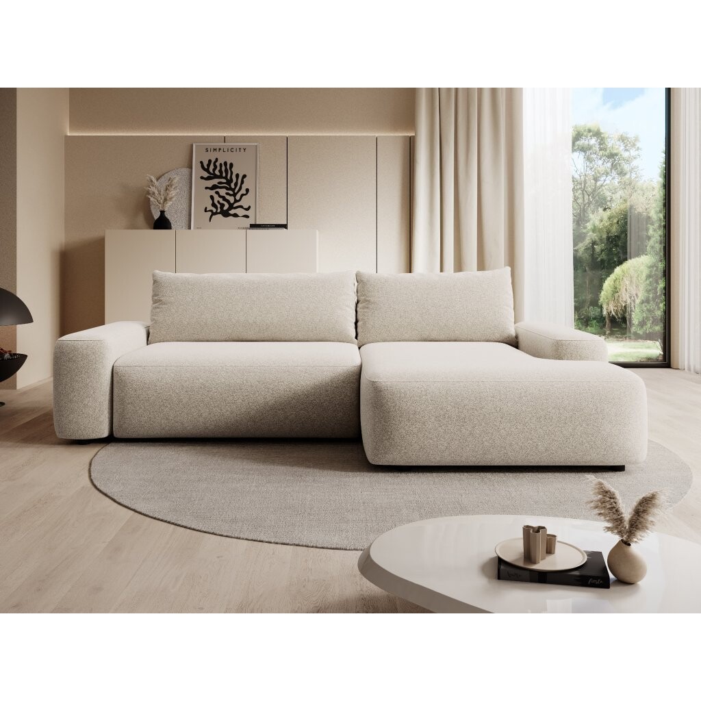 PCo Rohová sedací souprava LATINA, 265 cm Roh sedačky: Pravý roh, Barva látky: RAVEN 06