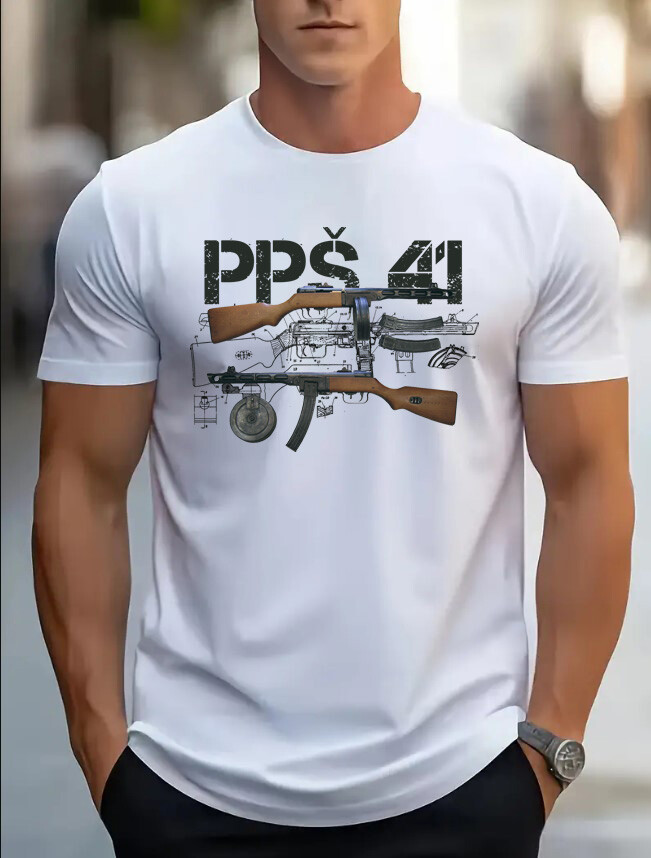 Triko Striker Špagin PPŠ-41 - bílé, M