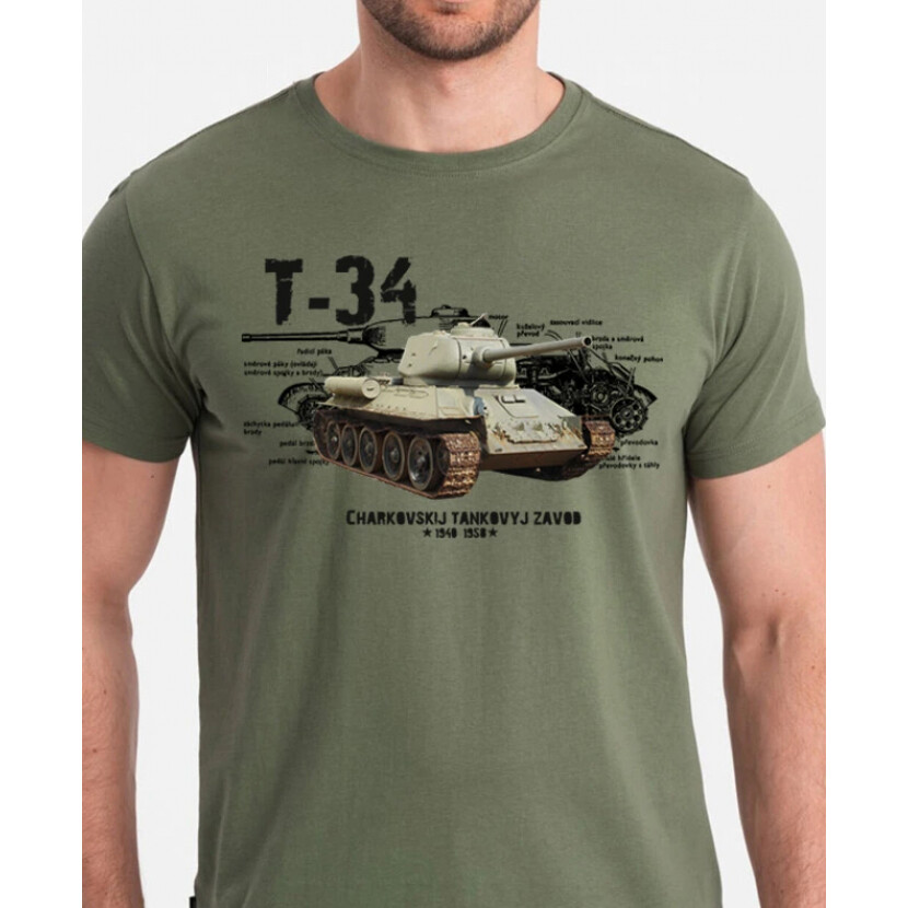 Triko Striker Tank T-34 - olivové, M