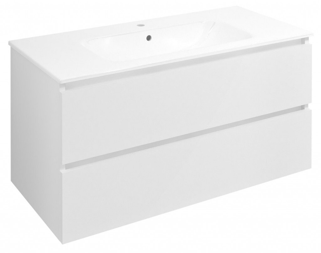 SAPHO EZARA umyvadlová skříňka 99,8x52x46cm, bílá lesk EZ101-3030
