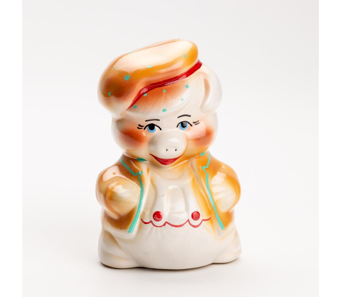 Pokladnička prasátko hnědá