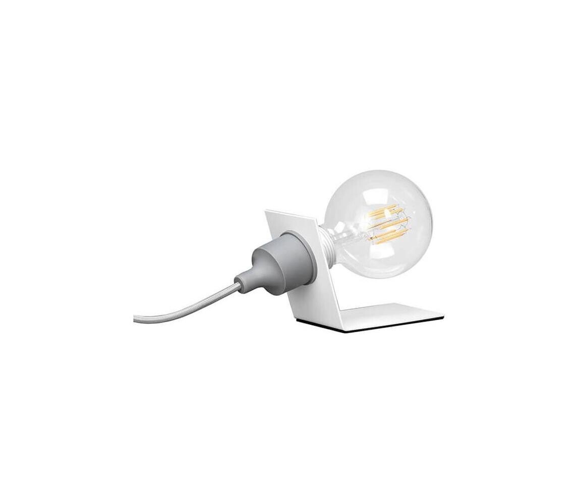 ONLI ONLI - Stolní lampa WIRE 1xE27/15W/230V 10 cm šedá/bílá