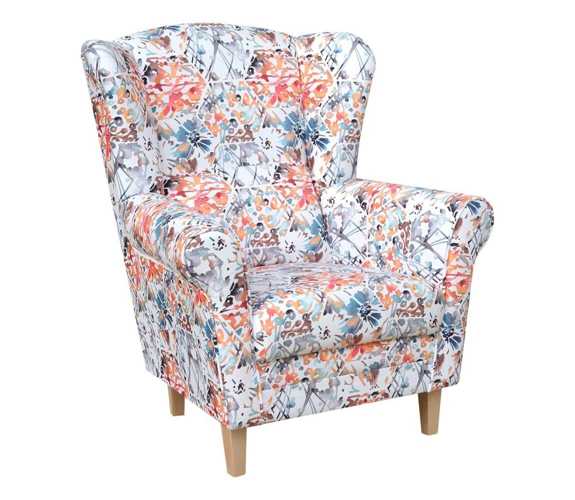 Křeslo ušák GALA pestrobarevná