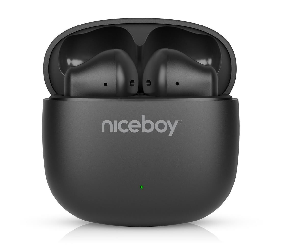 Niceboy Niceboy Beans 4 POP - Bezdrátová sluchátka 200 mAh + 2x 30 mAh IPX4 černá