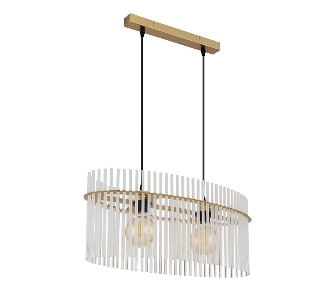 Globo Globo 15698H3M - Lustr na lanku GORLEY 2xE27/60W/230V zlatá