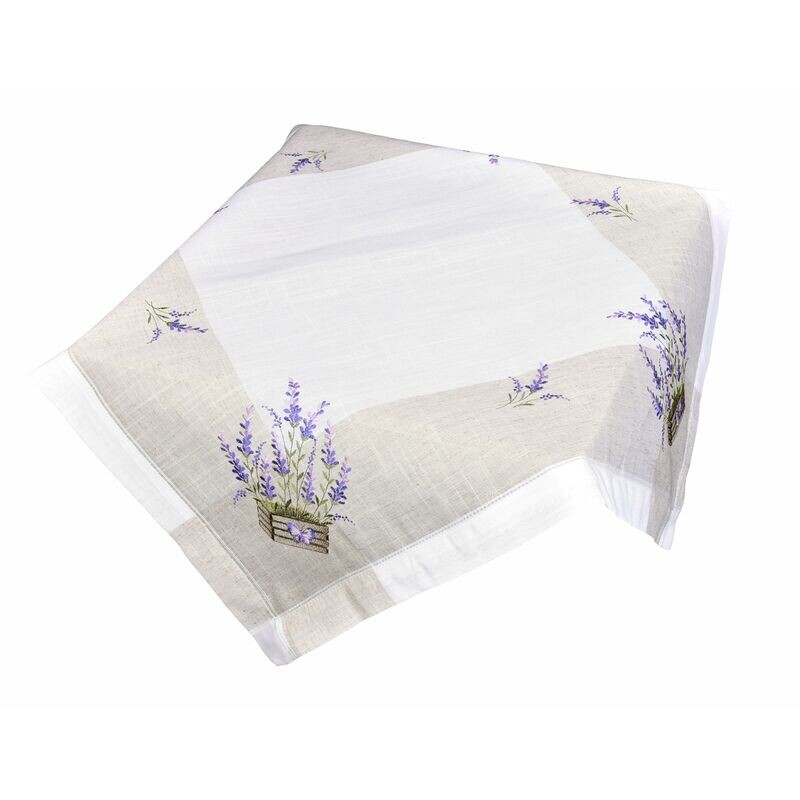 Ubrus celoroční, Levandule v květináči 35 x 50 cm