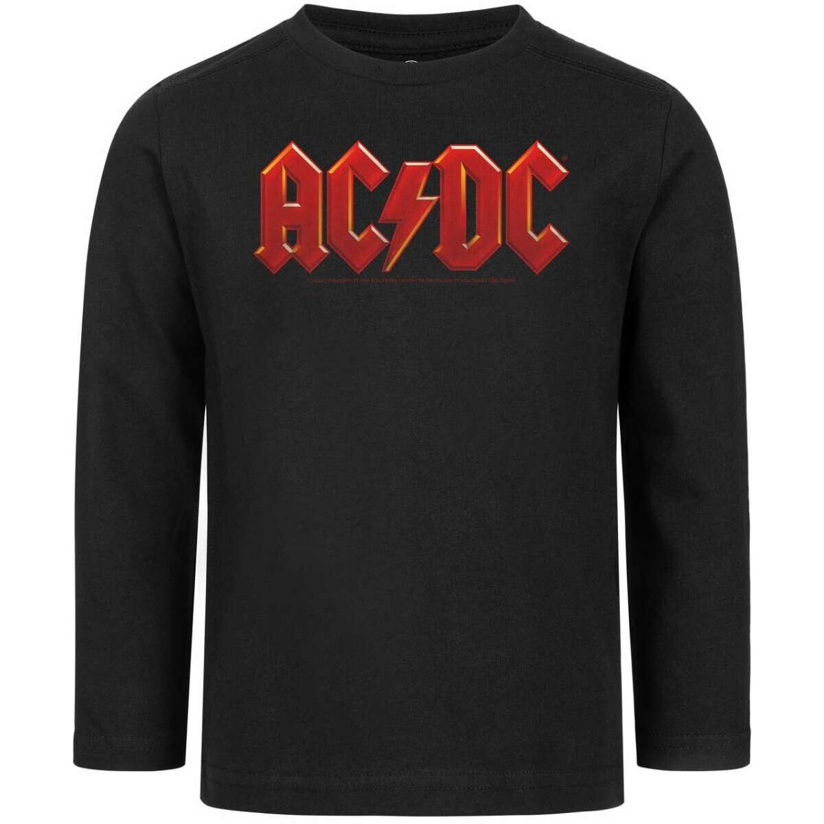tričko dětské s dlouhým rukávem AC/DC - Logo Multi - black/multicolour - METAL-KIDS 104