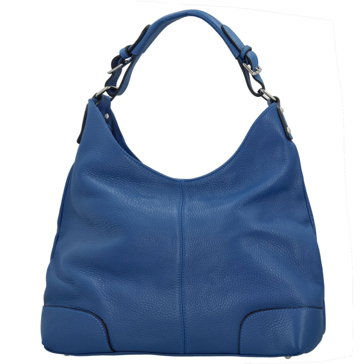 Dámská kožená kabelka modrá - Delami Vera Pelle Inpelle modrá