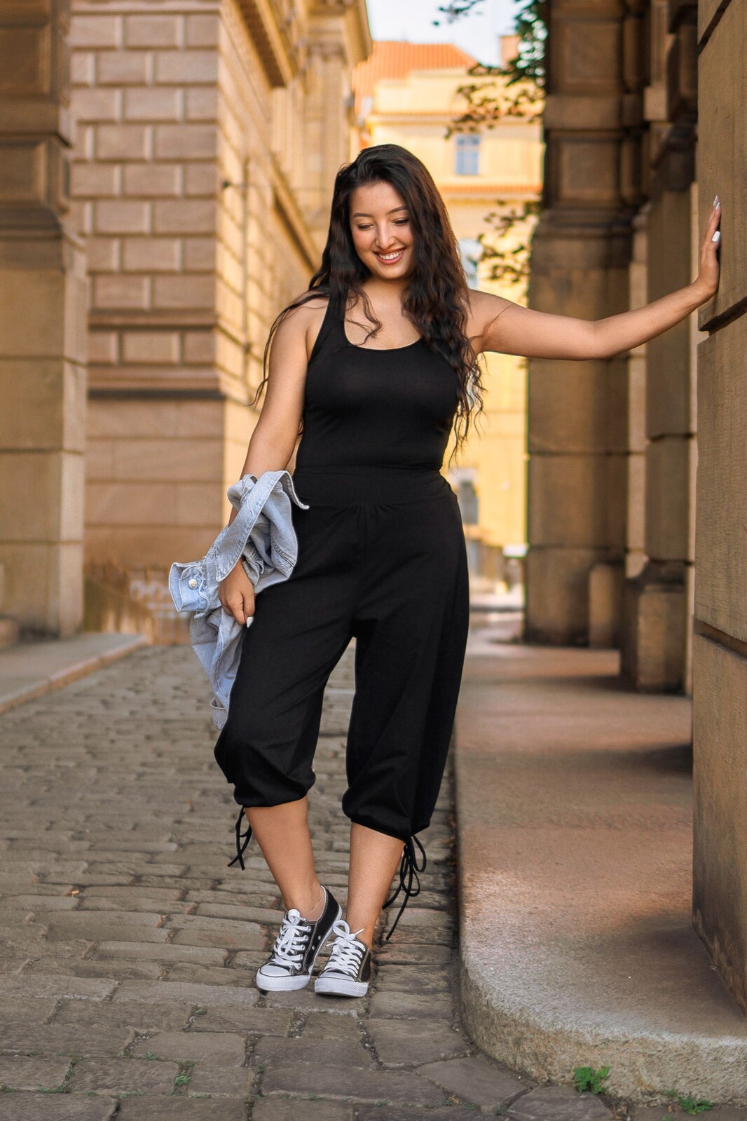 Himalife 3/4 kraťasy Plain Kamea - černá Velikost: S/M