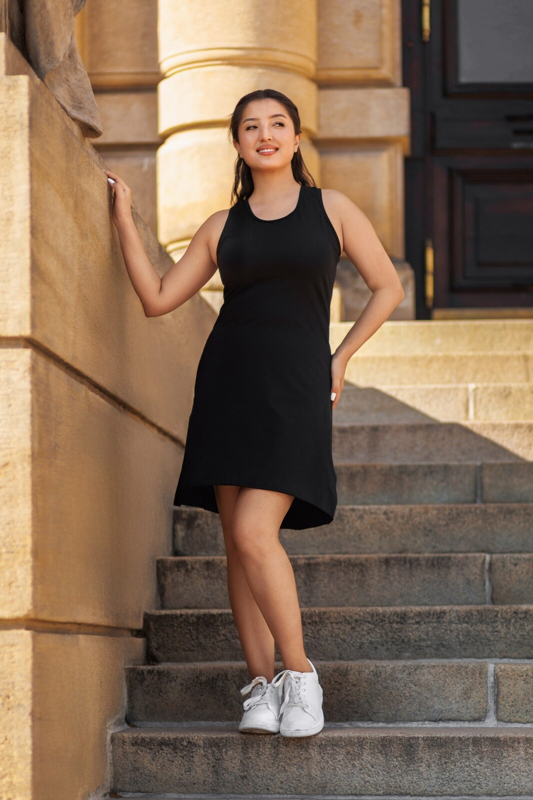 Himalife Šaty Plain Lotos - černá Velikost: S