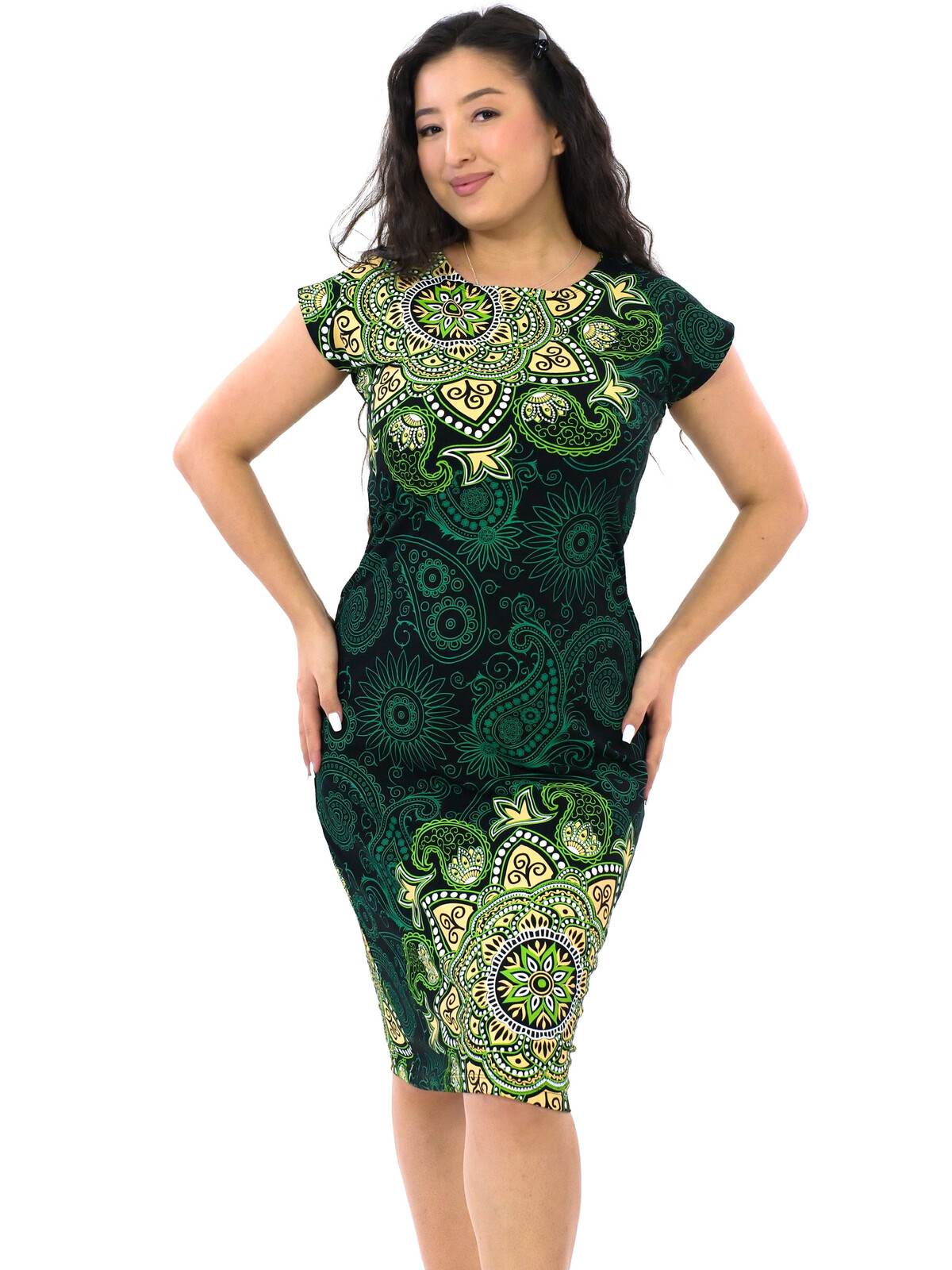 Himalife Šaty Sky - černá s limetkou Velikost: S