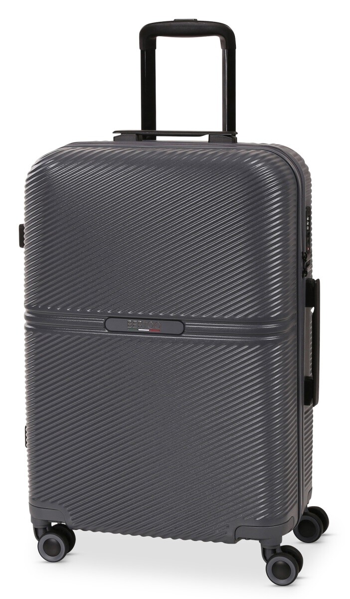 Cestovní kufr bertoo monza - tmavě šedý l