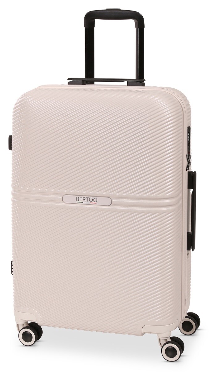 Cestovní kufr bertoo monza - krémová l