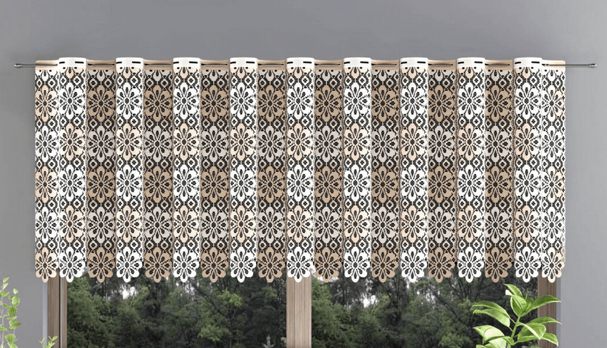 Dekorační metrážová vitrážová záclona OLGA krémová výška 70 cm MyBestHome