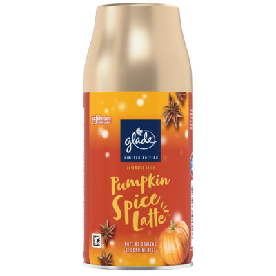Glade osvěžovač vzduchu do automatického strojku, náhradní náplň Pumpkin Spice Latte, 269 ml