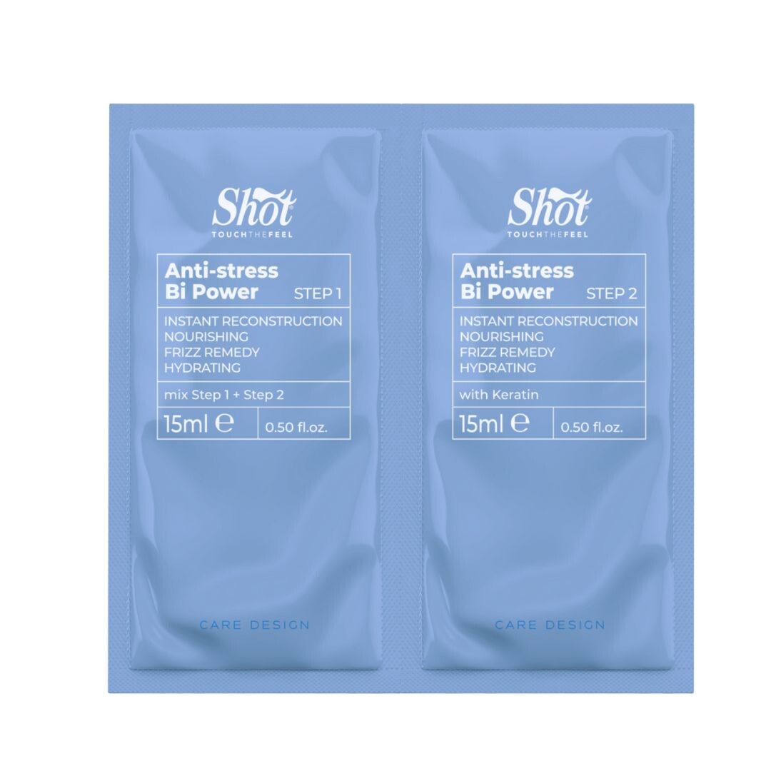 Shot AntiStress BI-POWER - rekonstrukční elixír 15 ml + 15 ml