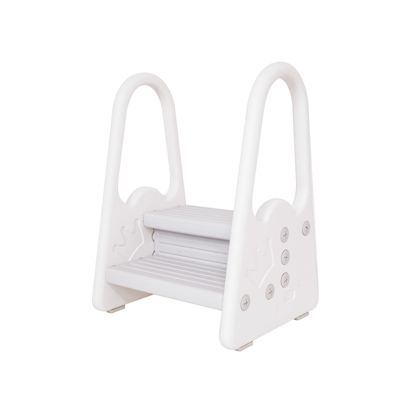 mamido Dvoustupňové dětské schůdky bílé