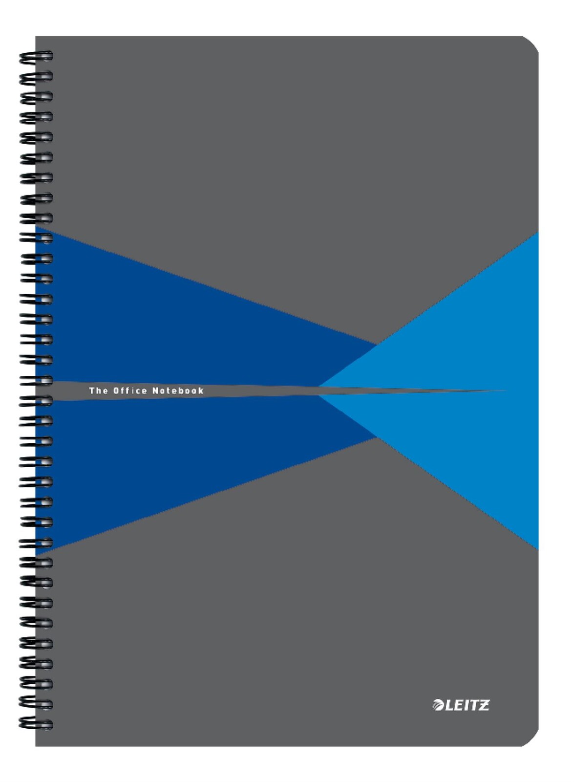 Kroužkový blok Leitz Office A4 linkovaný -  modrý, 90 listů